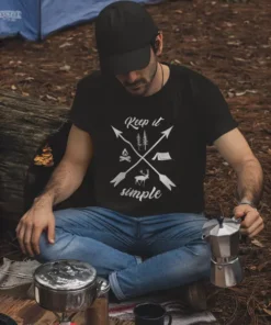 Camping T-Shirt in der Anwendung