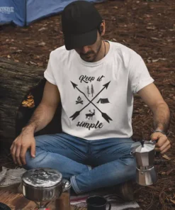 Camping T-Shirt in der Anwendung