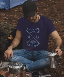 Camping T-Shirt in der Anwendung