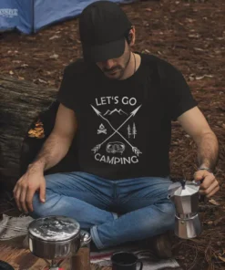 Camping T-Shirt in der Anwendung