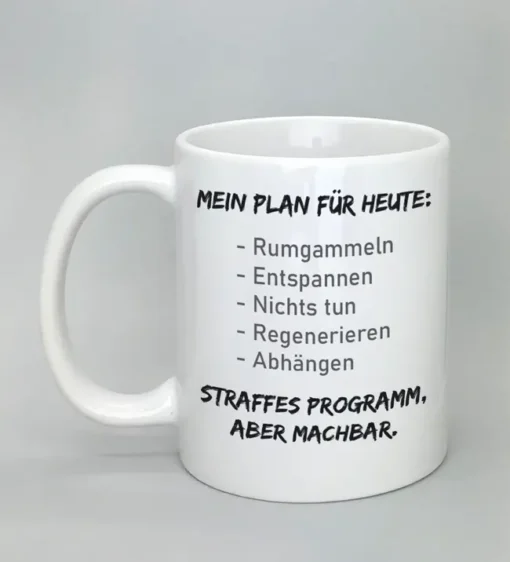 Lustige Spruchtasse weiß