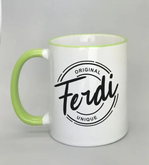 Namenstasse mit farbigem Rand