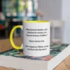 Spruchtasse "Manchmal denke ich..." in der Anwendung