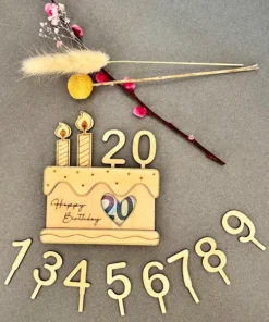 Geldgeschenk Torte zum 20. Geburtstag