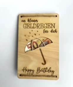 Geldgeschenk Geldregen