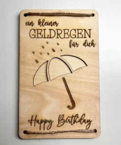 Geldgeschenk Geldregen